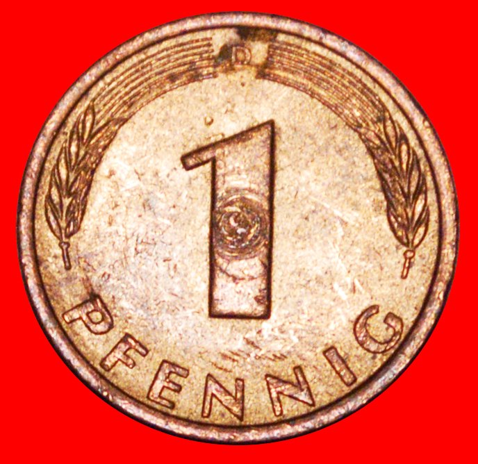  * OAK (1950-2001): GERMANY ★ 1 PFENNIG 1980D MINT LUSTRE! LOW START★ NO RESERVE!   