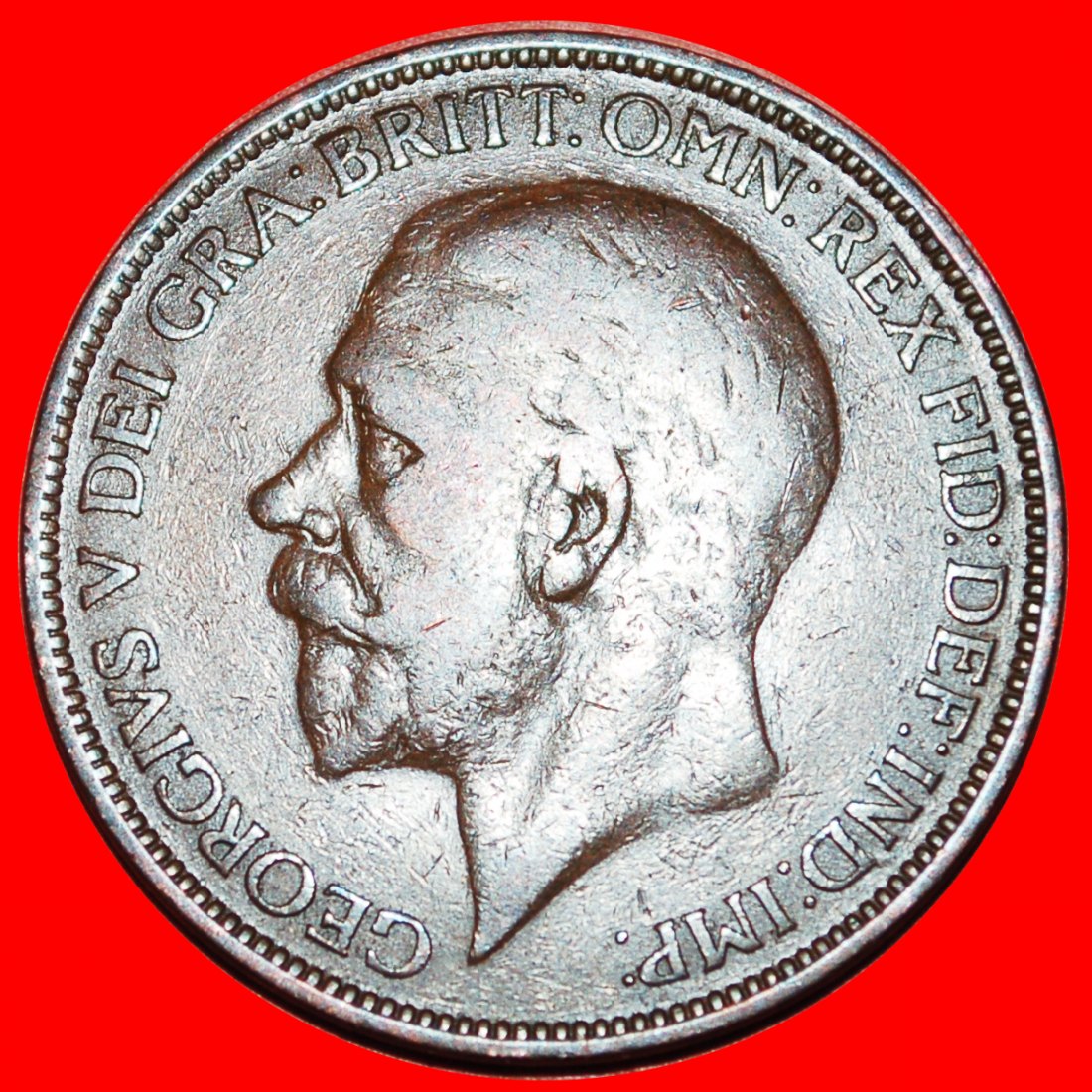  * HERRIN DER SEEN (1926-1927): GROSSBRITANNIEN ★ PENNY 1927! GEORG V. (1911-1936) OHNE VORBEHALT!   