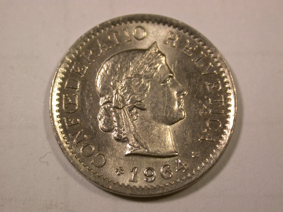G11 Schweiz 5 Rappen 1964 in vz-st/f.st Originalbilder
