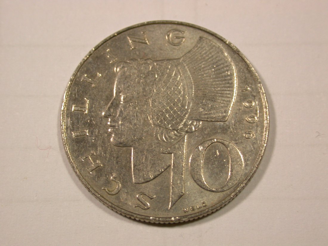  G11 Österreich  10 Schilling 1996 in vz   Originalbilder   