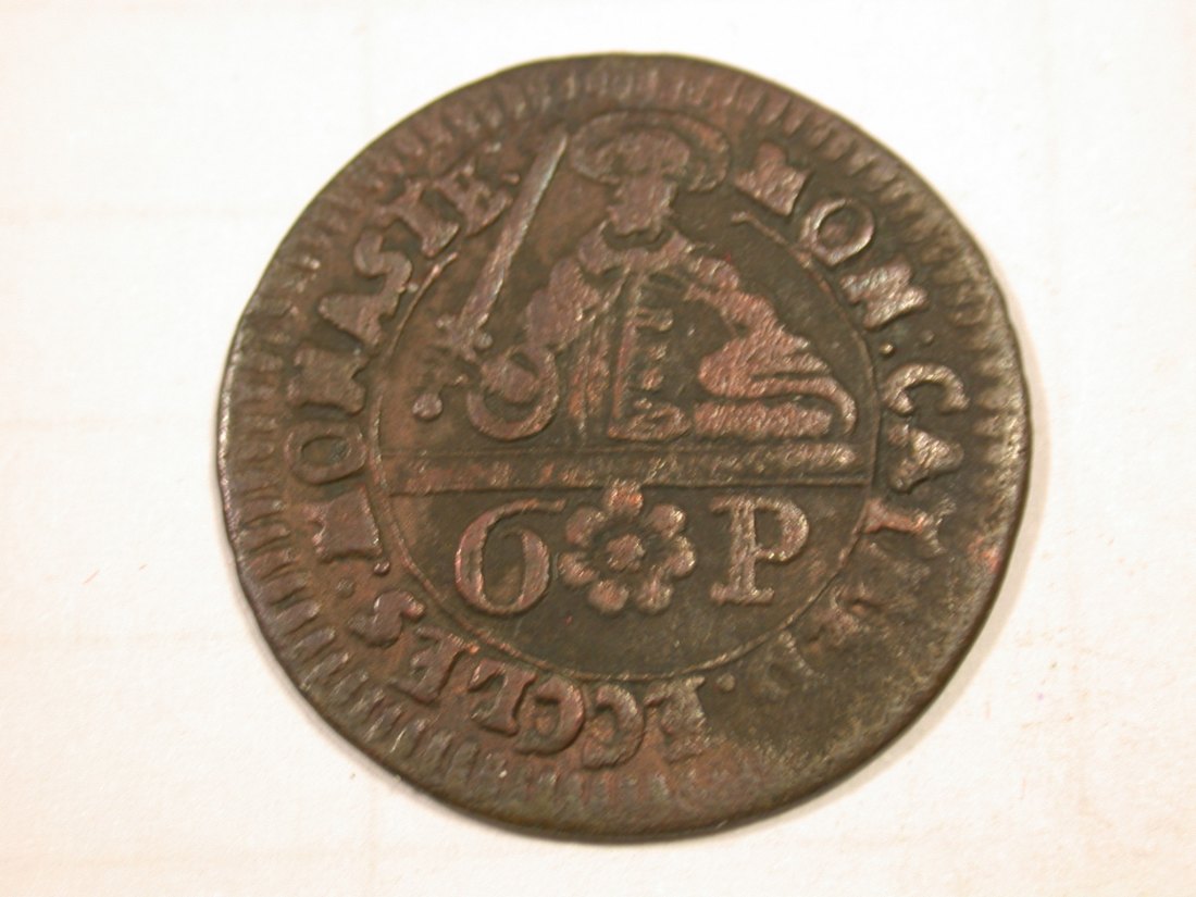  G11  Münster  6 Pfennig 1762 in s-ss   Originalbilder   