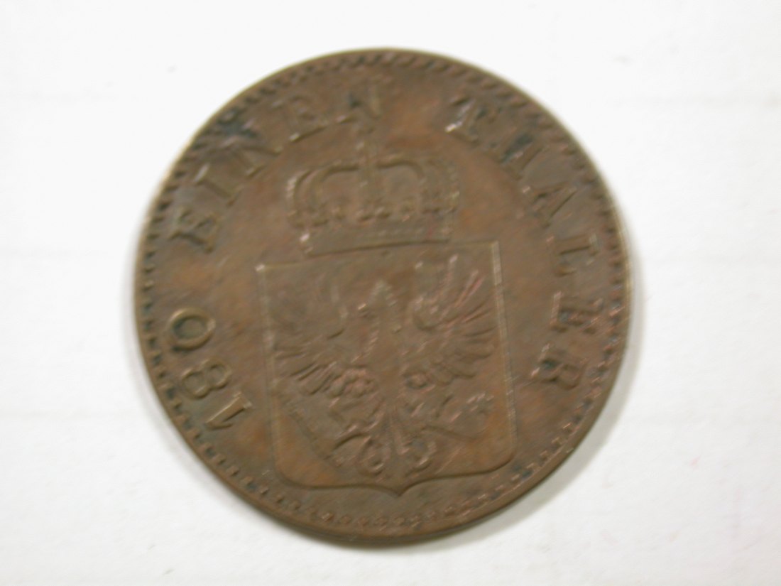  G11  Preussen  2 Pfennig 1850 A in ss  Originalbilder   