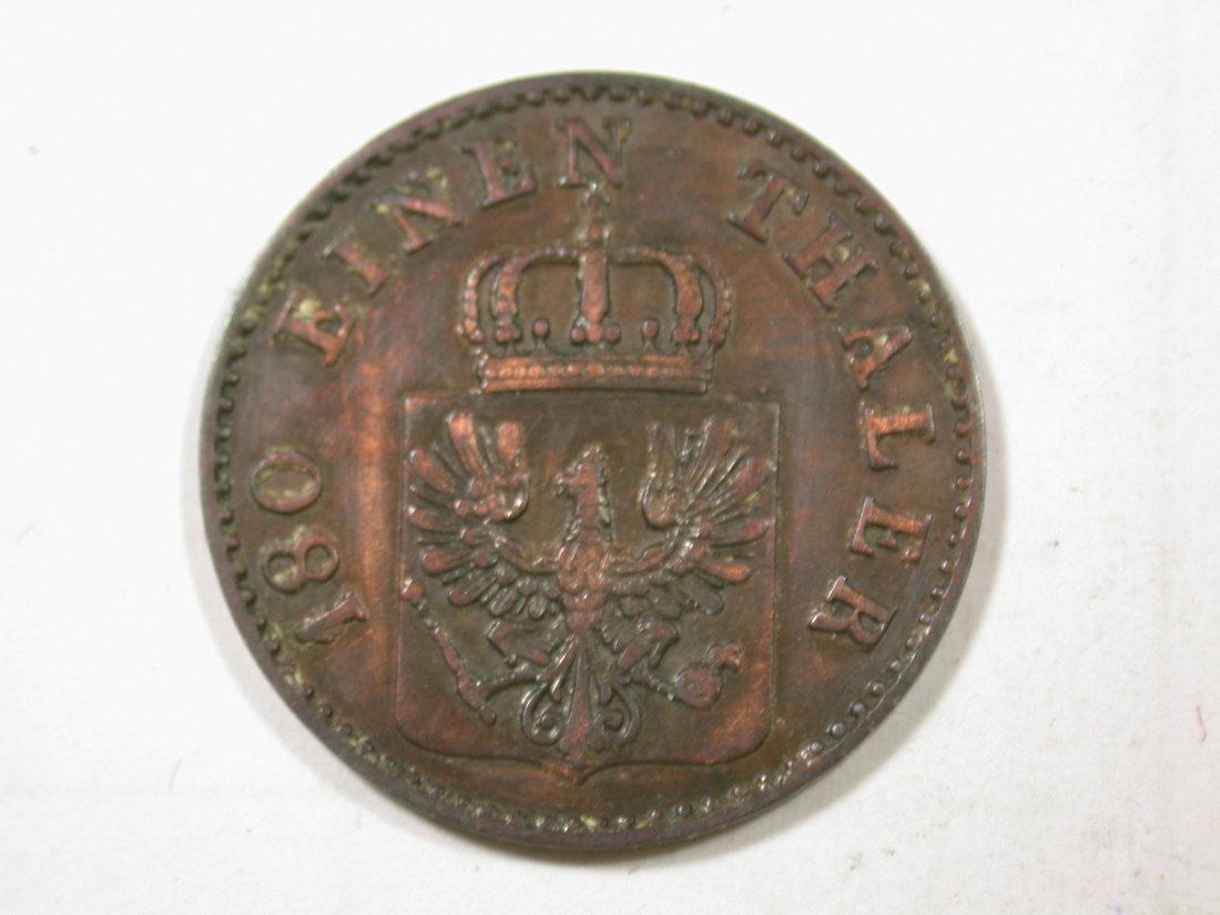  G11  Preussen  2 Pfennig 1852 A in ss  Originalbilder   