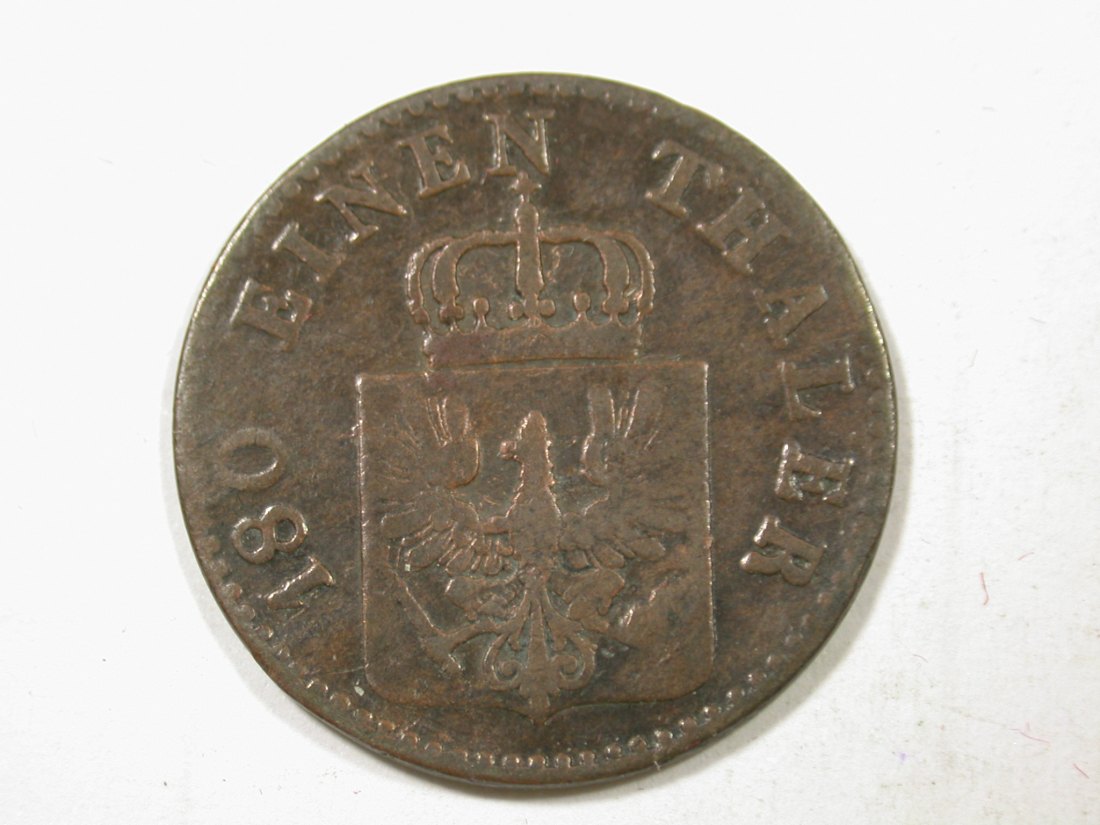  G11  Preussen  2 Pfennig 1853 A in s-ss  Originalbilder   