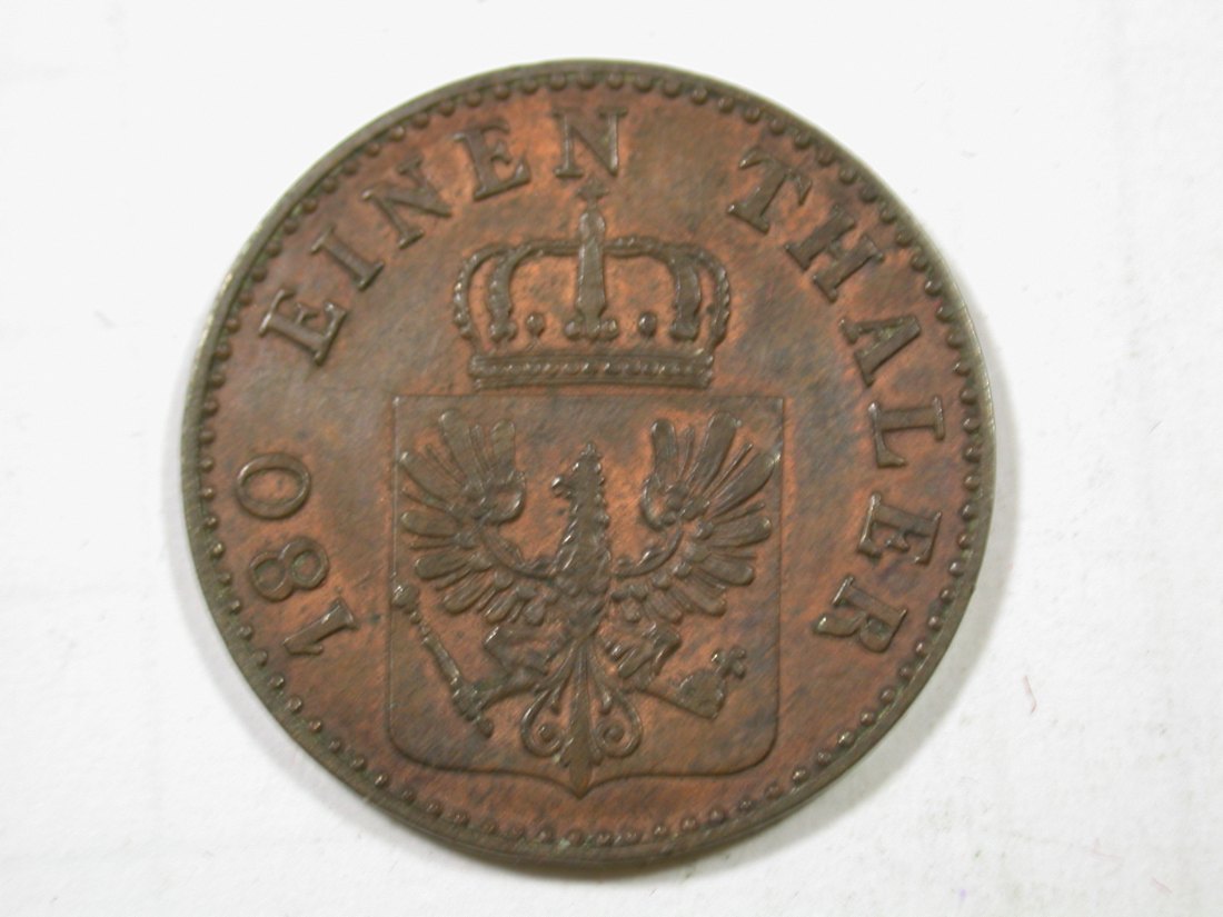  G11  Preussen  2 Pfennig 1854 A in ss/ss+  -R-  Originalbilder   