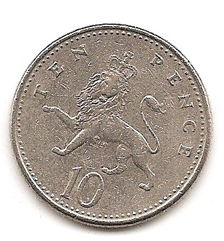  Großbritannien 10 Pence 1992 #175   