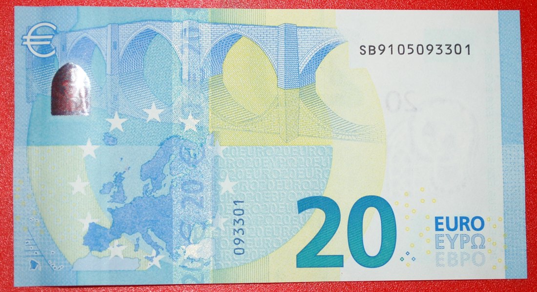  * NEW EUROPE RUSSIAN TYPE: ITALY ★ 20 EURO 2015 PREFIX SB S00315! UNC CRISP! LOW START ★ NO RESERVE!   