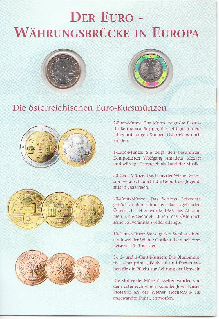  Numisblatt 100 Jahre Salzachbrücke Din A5 4 Seiten   