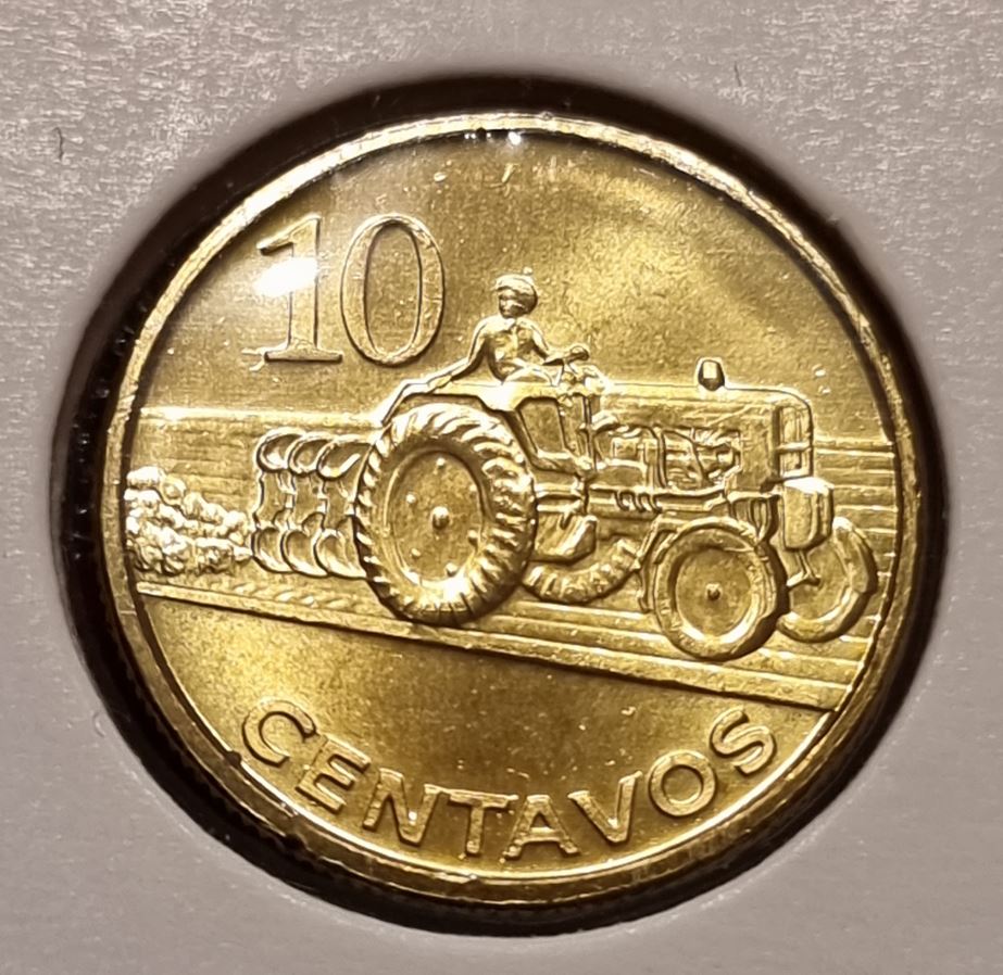 14296(1) 10 Centavos (Mosambik / Traktor) 2006 in UNC ............................. von Berlin_coins