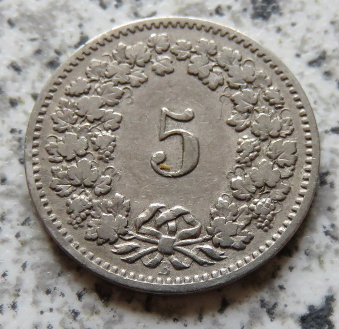  Schweiz 5 Rappen 1883   