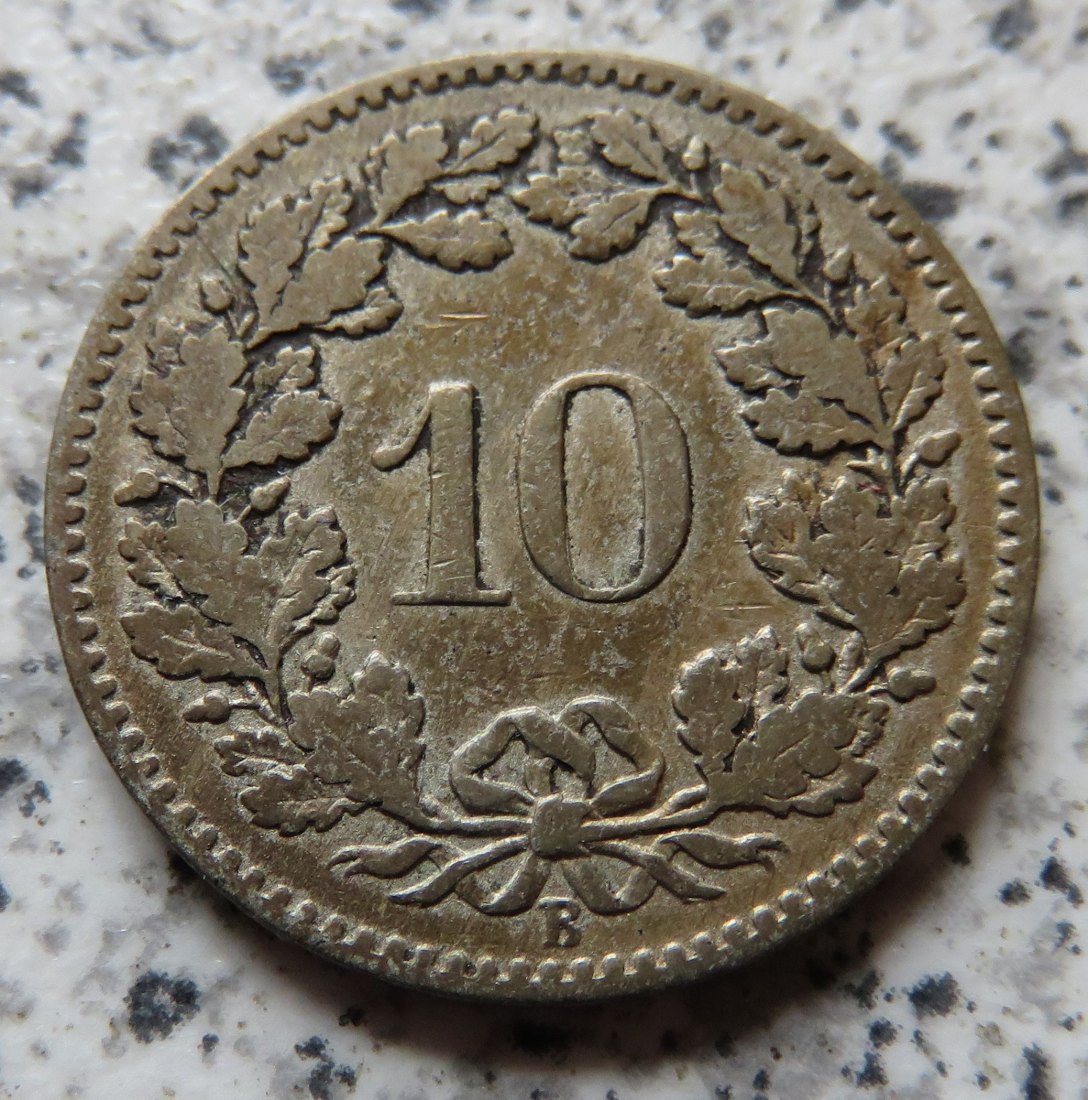 Schweiz 10 Rappen 1880   
