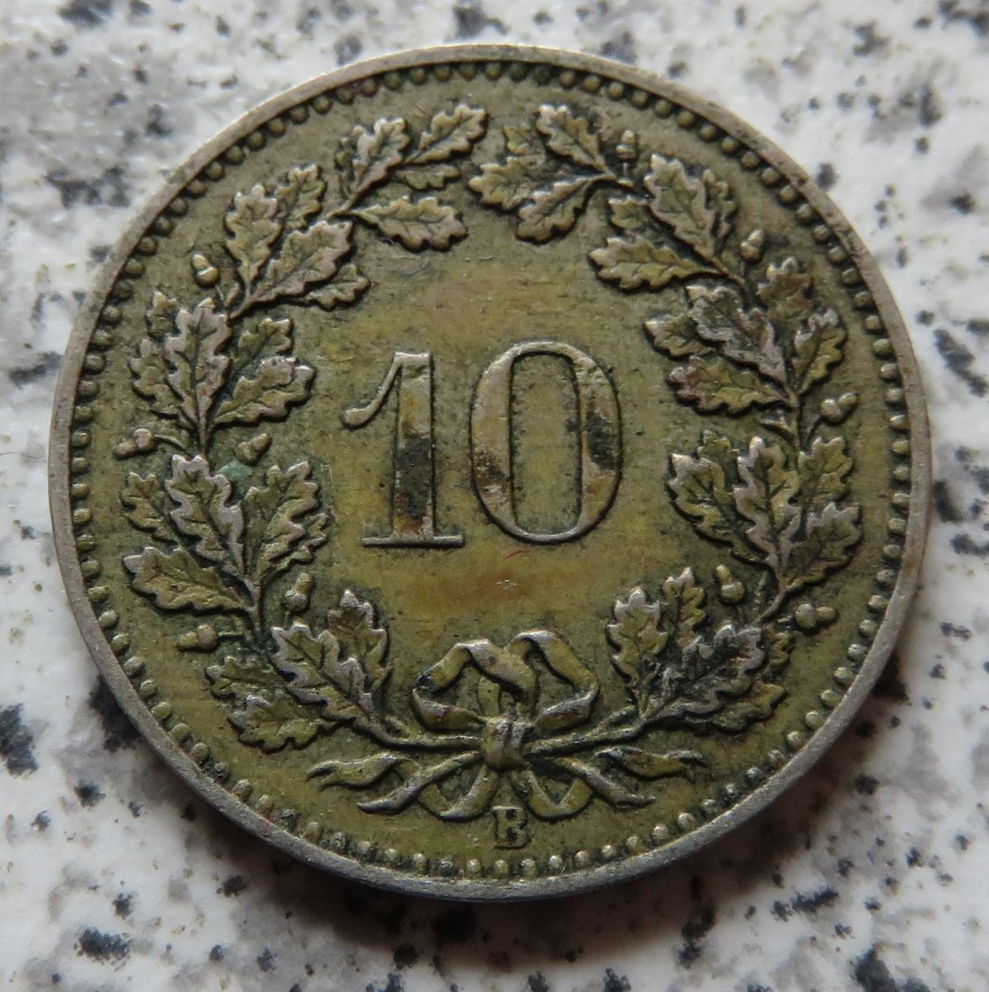  Schweiz 10 Rappen 1883, besser   
