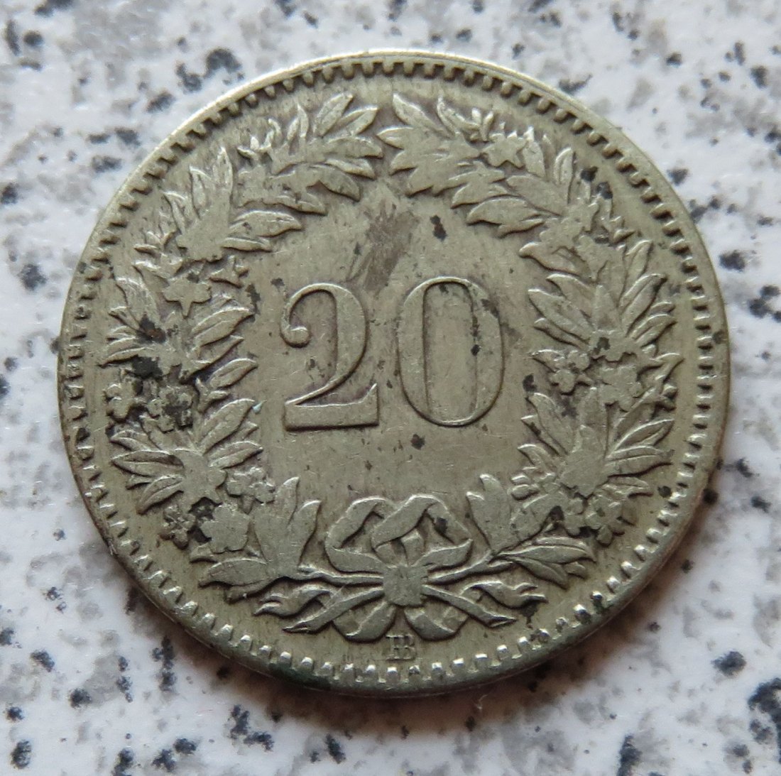  Schweiz 20 Rappen 1850 BB   