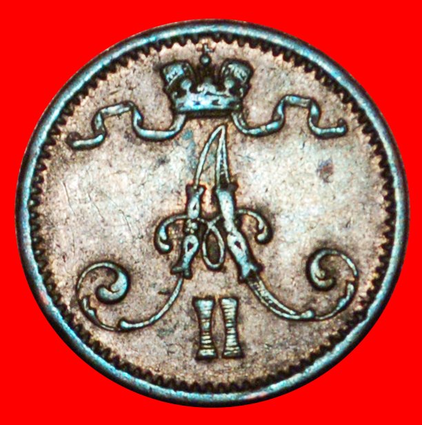  * ALEXANDER II. 1855-1881: FINNLAND russland,künftig die UdSSR★1 PFENNIG 1872 SELTEN★OHNE VORBEHALT!   