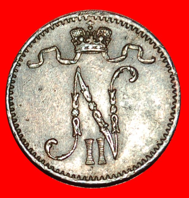  * NICHOLAS II (1894-1917): FINLAND (russia, the USSR in future)★1 PENNY 1899★LOW START ★ NO RESERVE!   