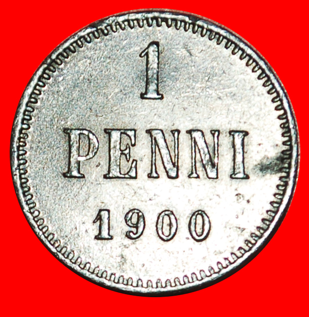 * NICHOLAS II (1894-1917): FINLAND (russia, the USSR in future)★1 PENNY 1900★LOW START ★ NO RESERVE!