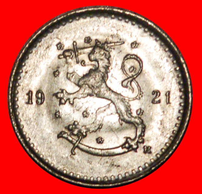 * GREAT BRITAIN: FINLAND ★ 25 PENCE 1921H MINT LUSTRE! ★LOW START ★ NO RESERVE!