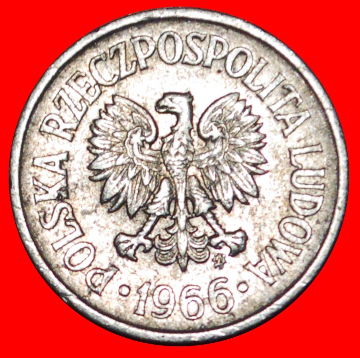 * SOCIALIST STARS ON EAGLE (1961-1985): POLAND ★ 10 GROSZES 1966! DIE 1! ★LOW START ★ NO RESERVE!