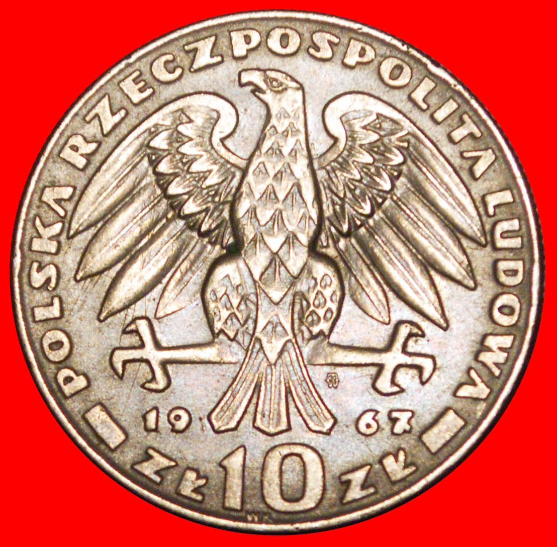  * SWIERCZEWSKI(1897-1947) UdSSR: POLEN ★ 10 ZLOTY 1967!★OHNE VORBEHALT   