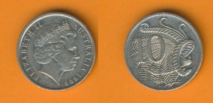  Australien 10 Cents 1999   