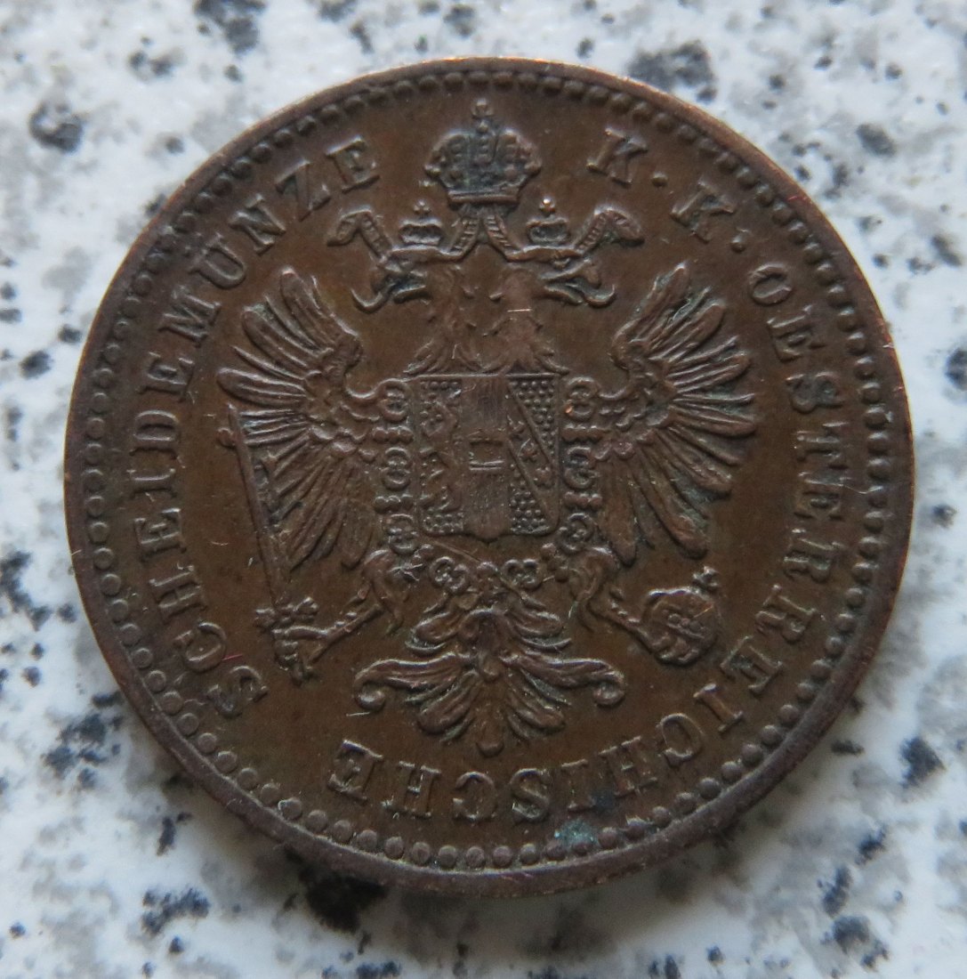  Österreich K & K 1 Kreuzer 1878   