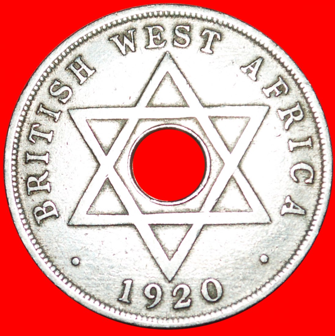 * GREAT BRITAIN: BRITISH WEST AFRICA ★1 PENNY 1920H★GEORGE V (1911-1936) LOW START ★ NO RESERVE!