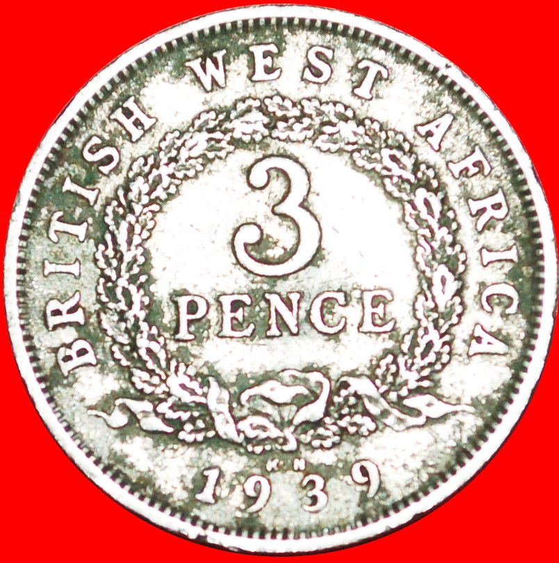  * GREAT BRITAIN: BRITISH WEST AFRICA ★ 3 PENCE 1939KN! GEORGE VI (1937-1952)★LOW START ★ NO RESERVE!   