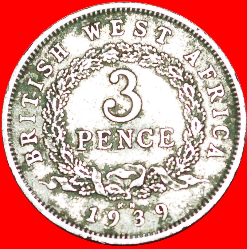 * GREAT BRITAIN: BRITISH WEST AFRICA ★ 3 PENCE 1939KN! GEORGE VI (1937-1952)★LOW START ★ NO RESERVE!