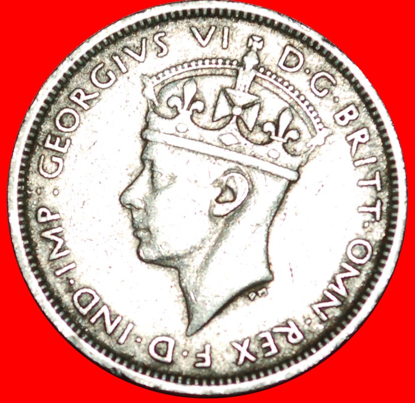  * GROSSBRITANNIEN: BRITISCH-WESTAFRIKA ★ 3 PENCE 1939KN! GEORG VI. 1937-1952 OHNE VORBEHALT!   