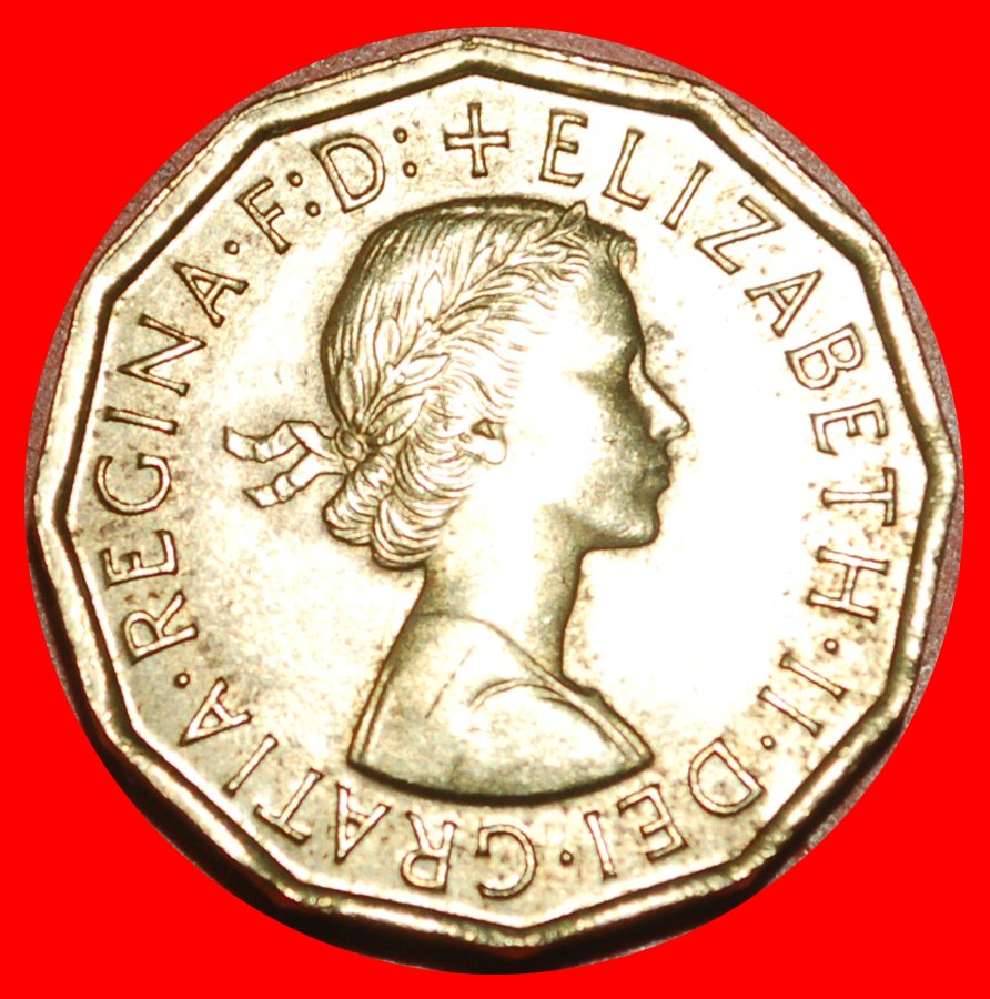  * FALLGATTER (1954-1970): GROSSBRITANNIEN ★ 3 PENCE 1967 uSTG STEMPELGLANZ!  OHNE VORBEHALT!   