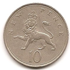  Großbritannien 10 Pence 1968 #175   