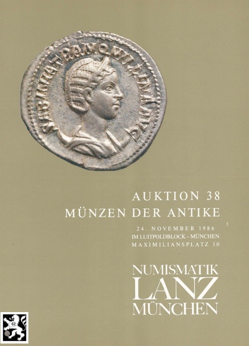  Lanz ( München ) Auktion 38 (1986) ANTIKE - Römische Republik & Kaiserzeit ,Griechen ,Kelten ,Byzanz   