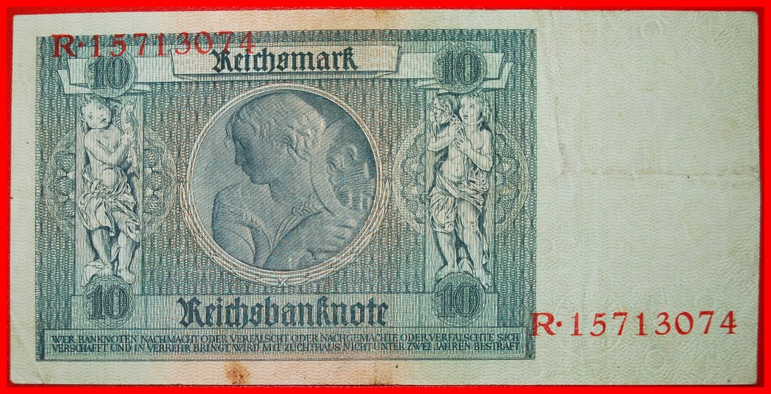  * REICHSBANKNOTE: DEUTSCHLAND ★ 10 MARK 1929! R 15713074 OHNE VORBEHALT!   