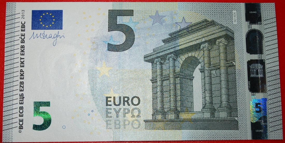 * NEW EUROPE russian TYPE: AUSTRIA ★ 5 EURO 2013 PREFIX NA N014D6! UNC CRISP ★LOW START★ NO RESERVE!