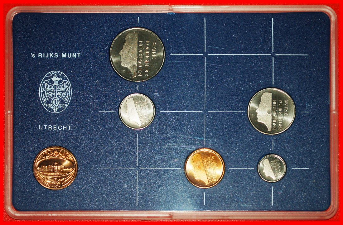  * BEATRIX (1980-2013): NETHERLANDS ★ SELECT MINT SET 1982 (5 COINS + MEDAL)!★LOW START★ NO RESERVE!   