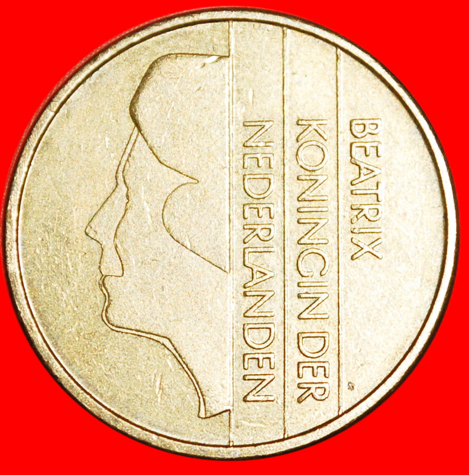  * GROSSE WERT: NIEDERLANDE ★ 5 GULDEN 1990! BEATRIX (1980-2013) OHNE VORBEHALT!   