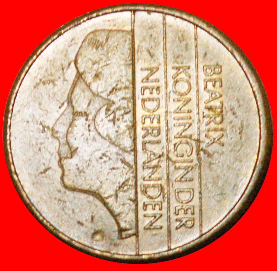  * AMBOSS GROSSE WERT: NIEDERLANDE ★ 5 GULDEN 1988! BEATRIX (1980-2013) OHNE VORBEHALT!   