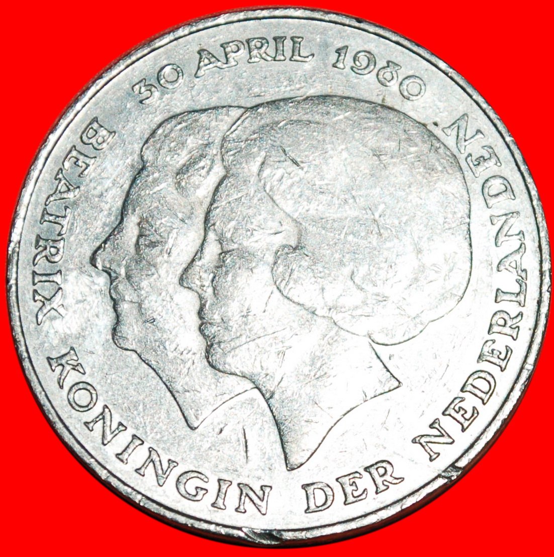  * KRÖNUNG: NIEDERLANDE ★ 2 1/2 GULDEN 1980! OHNE VORBEHALT!   