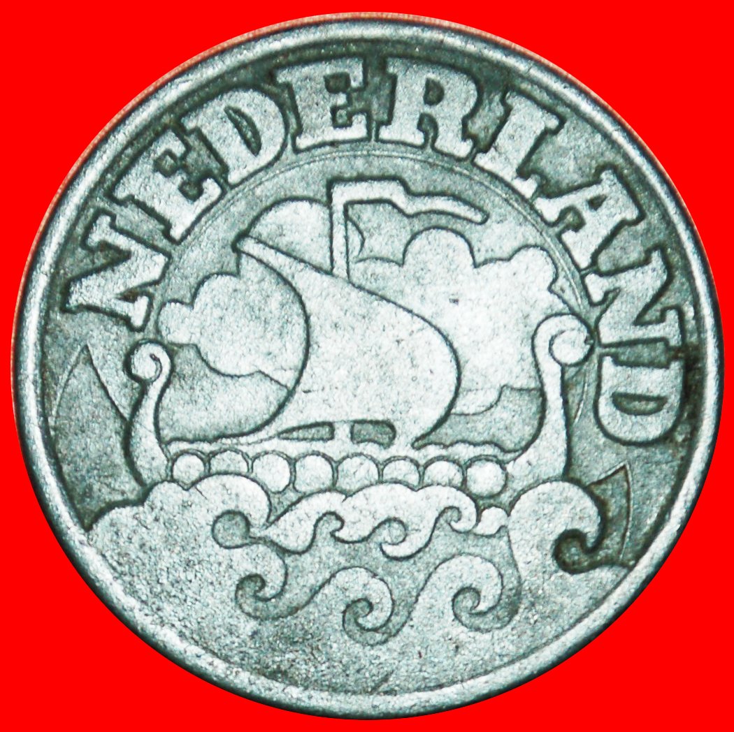  * BESETZUNG DURCH DEUTSCHLAND SCHIFFE (1941-1943): NIEDERLANDE★25 CENTS 1941! FEHLER OHNE VORBEHALT!   