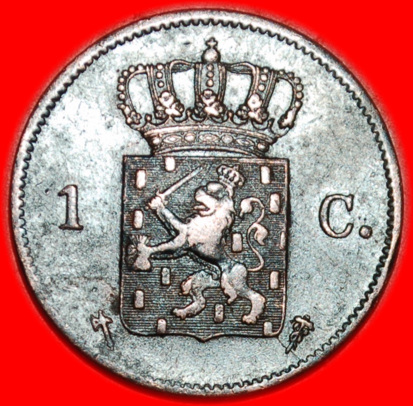 * UNCOMMON (1860-1877): NETHERLANDS ★ 1 CENT 1876! WILLIAM III (1849-1890) LOW START ★ NO RESERVE!