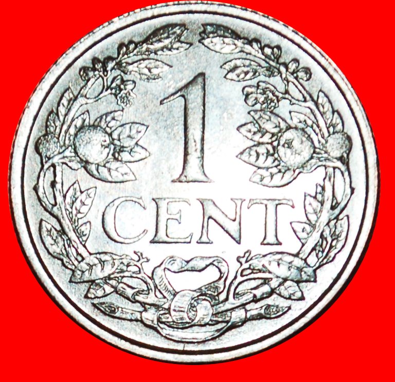  * STEIGENDER LÖWE (1913-1941): NIEDERLANDE ★ 1 CENT 1939! WILHELMINA (1890-1948) OHNE VORBEHALT!   