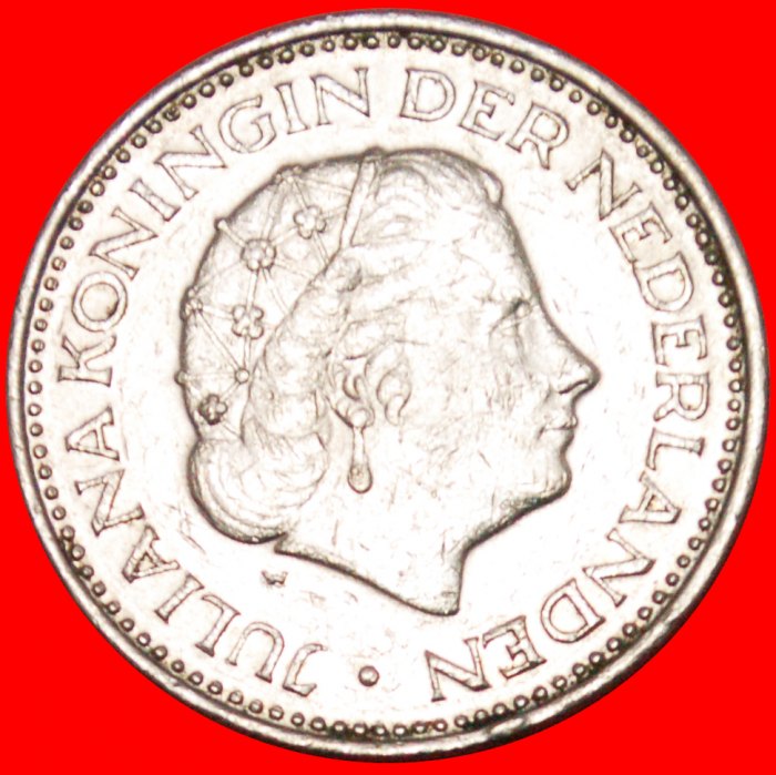 * PORTRAIT SINISTER: NETHERLANDS ★ 1 GULDEN 1972! JULIANA (1948-1980)★LOW START ★ NO RESERVE!
