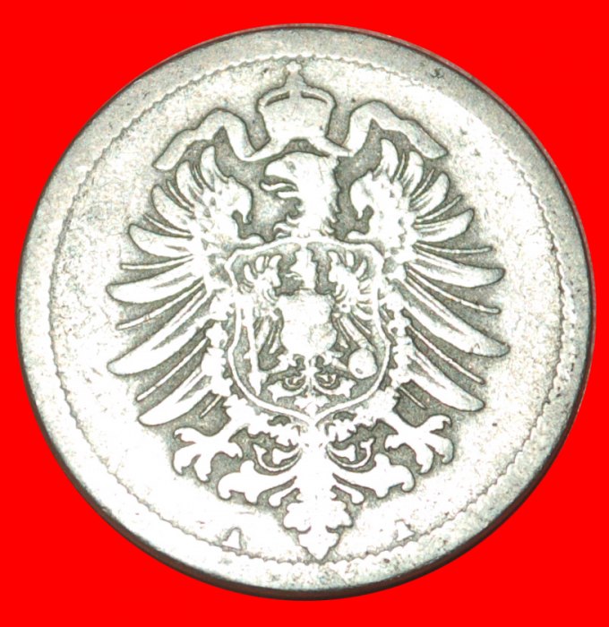  * ADLER (1874-1889): DEUTSCHLAND ★ 10 PFENNIG 1875A! WILHELM I. (1871-1888) OHNE VORBEHALT!   