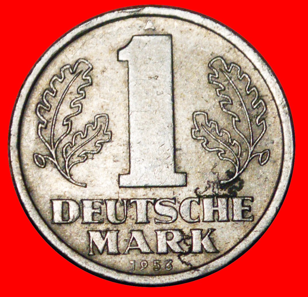  * DEUTSCHE MARK (1956-1963)★ DEUTSCHLAND ★ 1 MARK 1956A! ENTDECKUNG MÜNZE! OHNE VORBEHALT!   