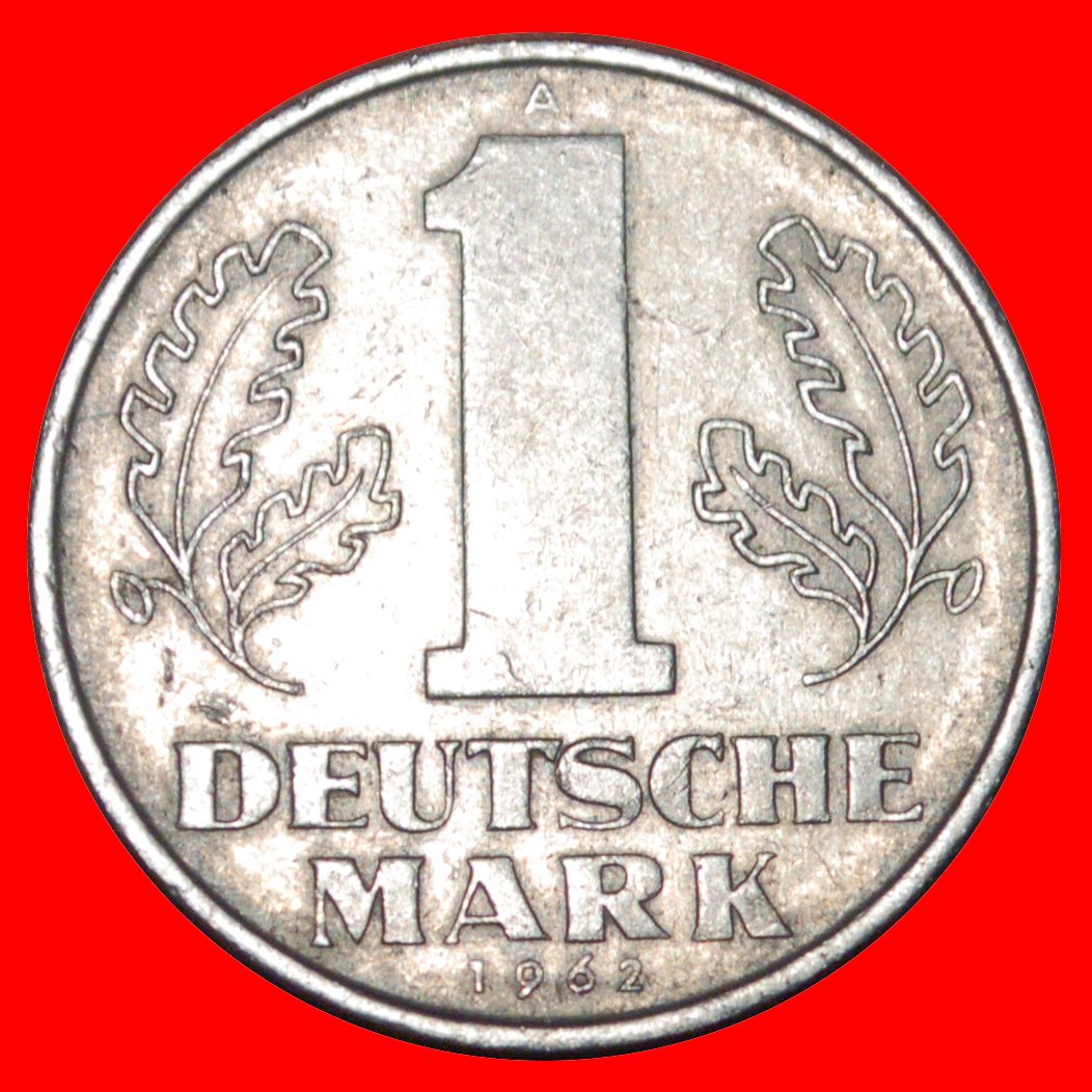 * DEUTSCHE MARK (1956-1963)★ DEUTSCHLAND ★ 1 MARK 1962A! ENTDECKUNG MÜNZE! OHNE VORBEHALT!