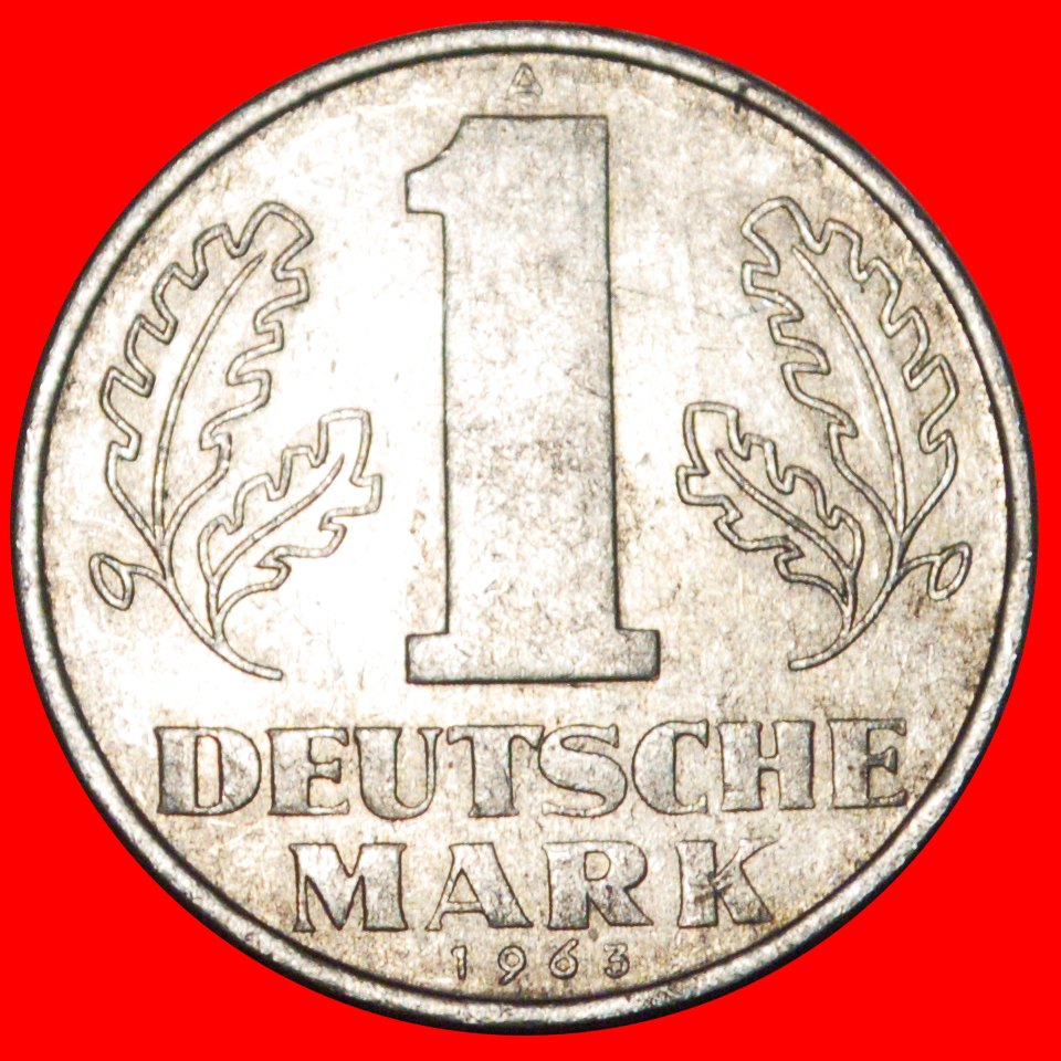 * DEUTSCHE MARK (1956-1963)★ DEUTSCHLAND ★ 1 MARK 1963A! ENTDECKUNG MÜNZE! OHNE VORBEHALT!