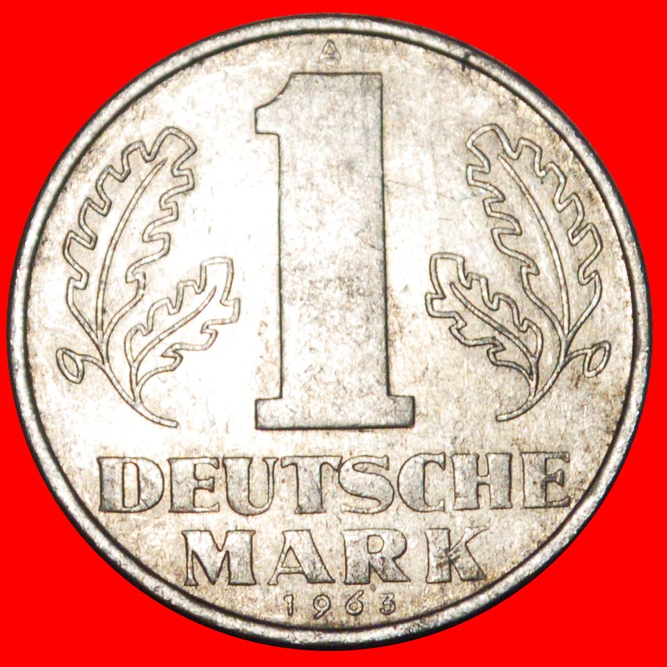  * DEUTSCHE MARK (1956-1963)★ DEUTSCHLAND ★ 1 MARK 1963A! ENTDECKUNG MÜNZE! OHNE VORBEHALT!   