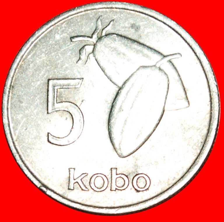  * COCOA: NIGERIA ★ 5 KOBO 1973! LOW START!★NO RESERVE!   