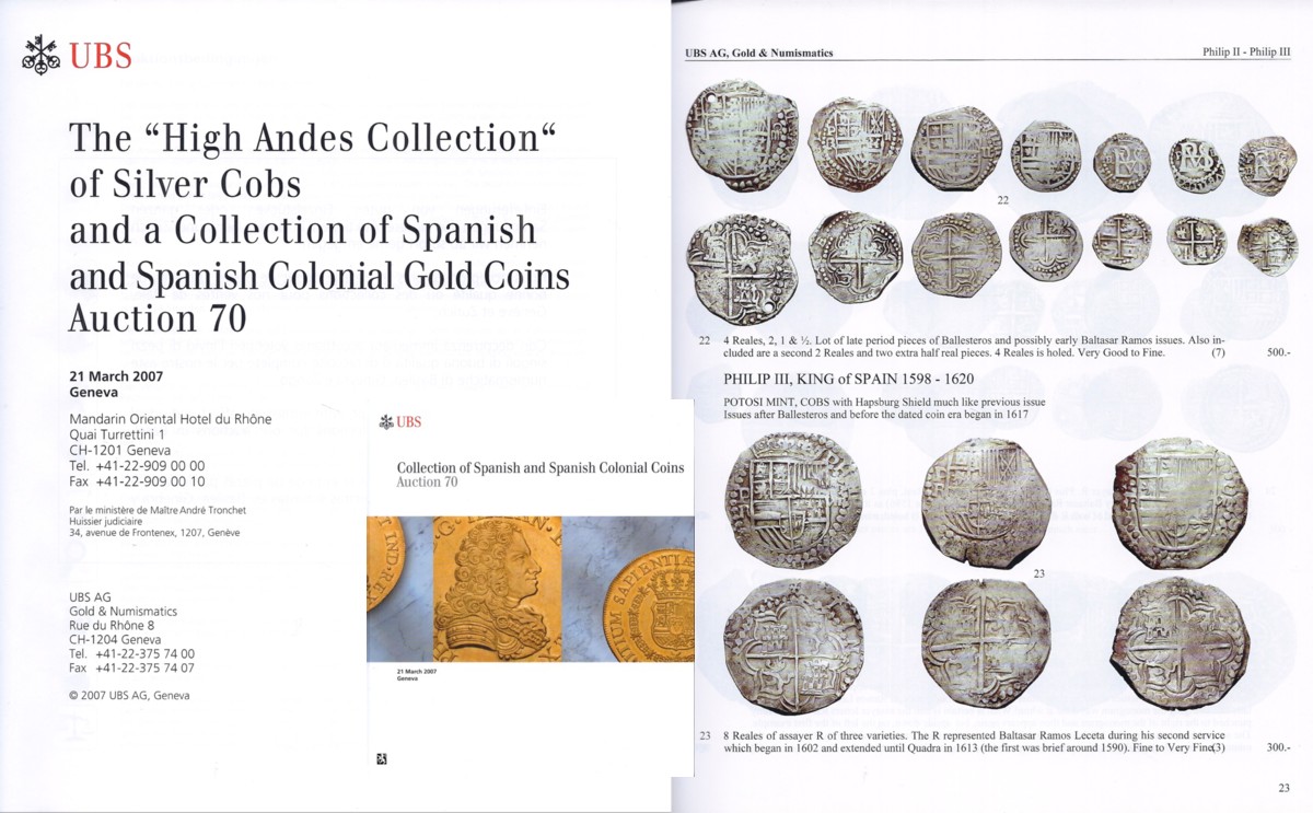  Schweizerischer Bankverein (Genf) Auktion 70 (2007) Collection of Spanish and Spanish Colonial Coins   