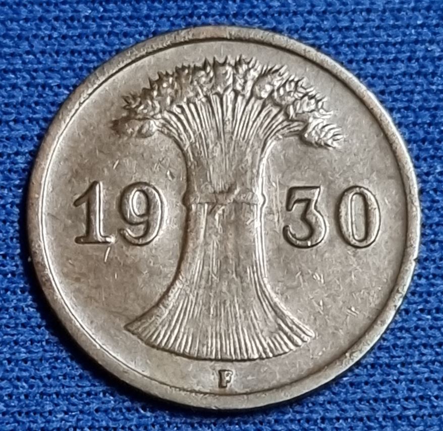  1505(5) 1 Reichspfennig (Weimarer Republik) 1930/F in ss-vz ....................... von Berlin_coins   